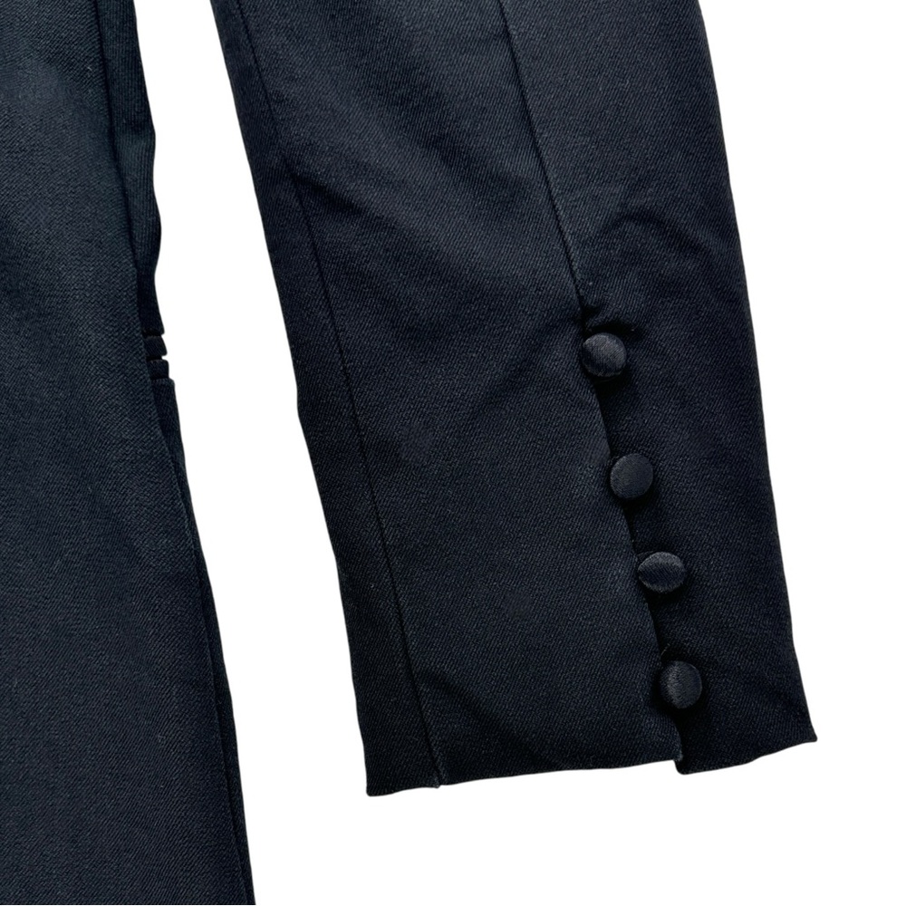 Zara Black One Shoulder Tuxedo Blazer Style Cocktail Mini Dress sz M - Picture 7 of 9